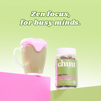 Strawberry Matcha Focus Gummies | Sugar Free