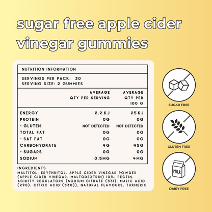 Apple Cider Vinegar Gummies with The Mother | Sugar Free